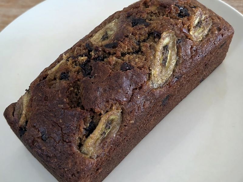 The banana bread she baked